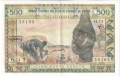 West African States 500 Francs, (1977)